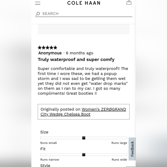 Cole Haan womens Zerogrand City Wedge Boot Waterproof Leather - Picture 11 of 12